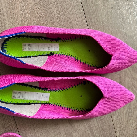 Rothy's Hot Pink Women's Flats - Picture 2 of 3